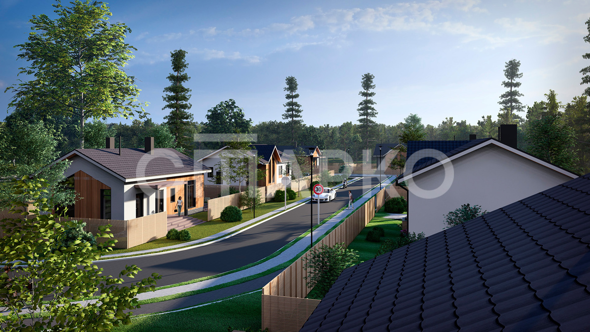 Проект поселка типовой застройки Krasnodar