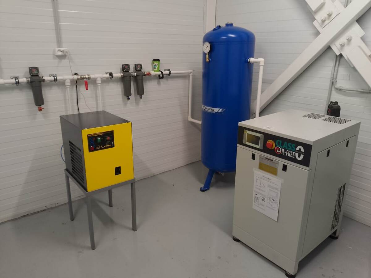 Спиральный компрессор = сжатый воздух без масла