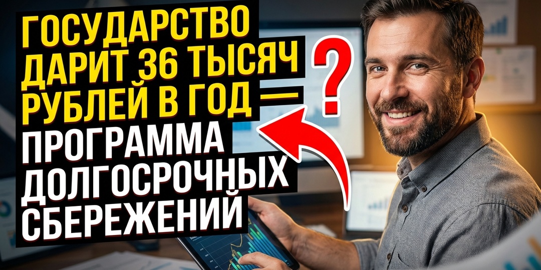 Государство дарит 36 тысяч рублей в год — программа долгосрочных сбережений