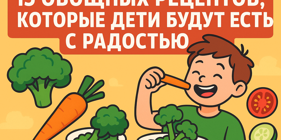 🥦 15 овощных рецептов, которые дети будут есть с радостью