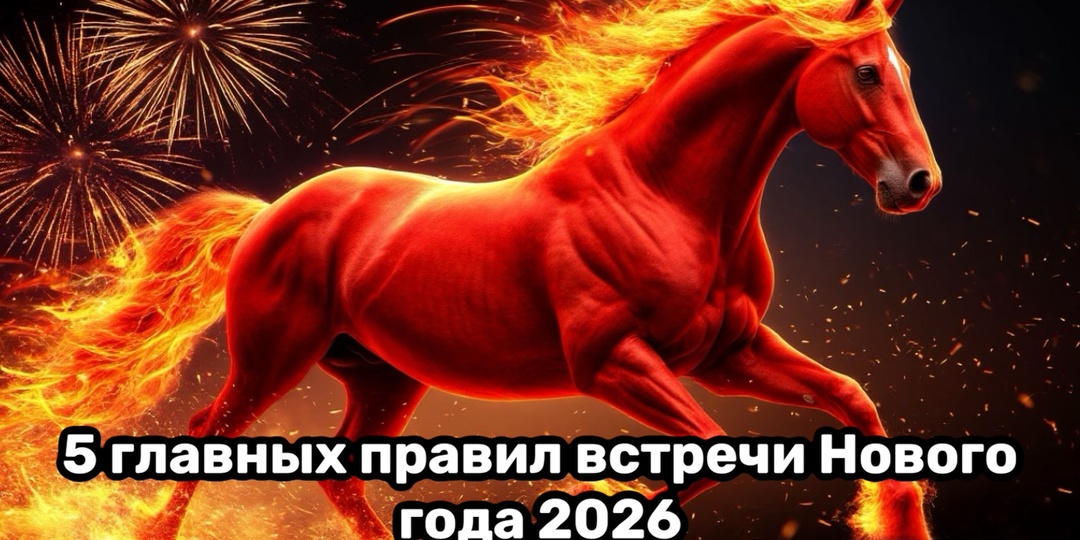 Красная Лошадь не любит жадных и скучных: 5 главных правил встречи Нового года 2026