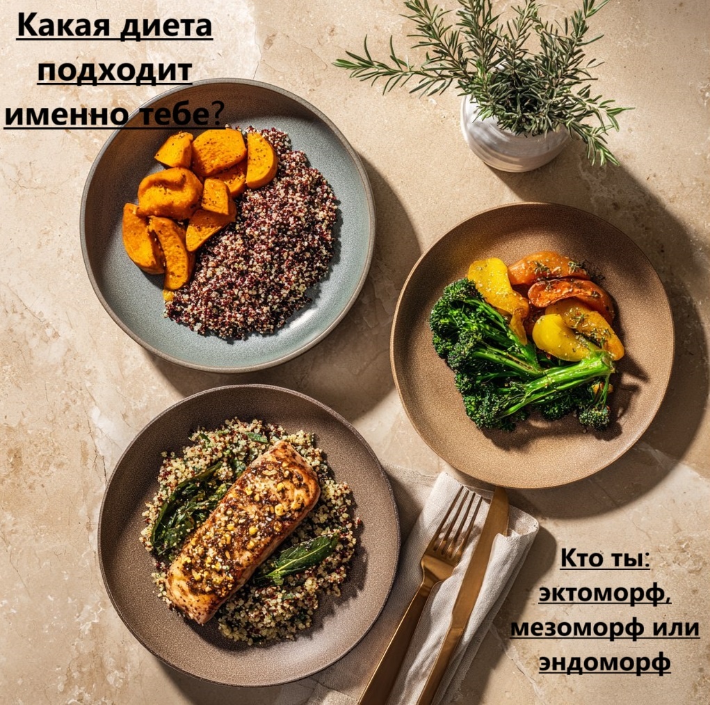Диета по типу тела — питание для эктоморфа, мезоморфа и эндоморфа