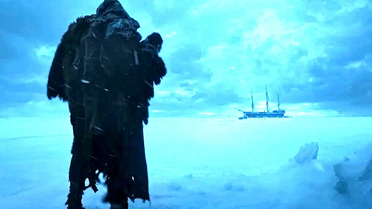 - Эй, мужики! Это съёмочная площадка "Франкенштейна"? - Нет, мужик, ты ошибся. Она дальше. Здесь сериал "Террор" снимают. 