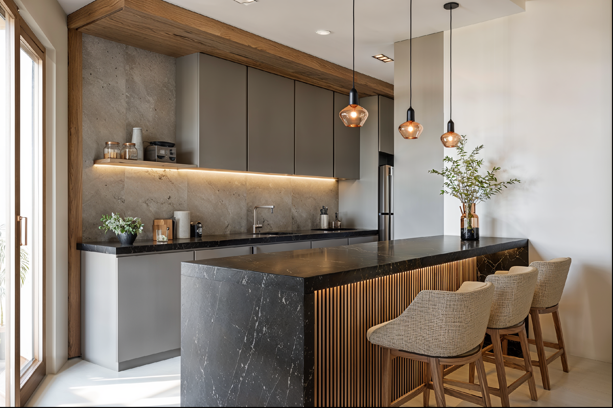 Скрытая подсветка на кухне