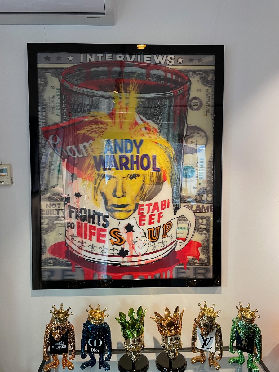 Икона поп-арта Энди Уорхол перешёл в 3D и тоже стал объектом мета-пост-поп-модернизма