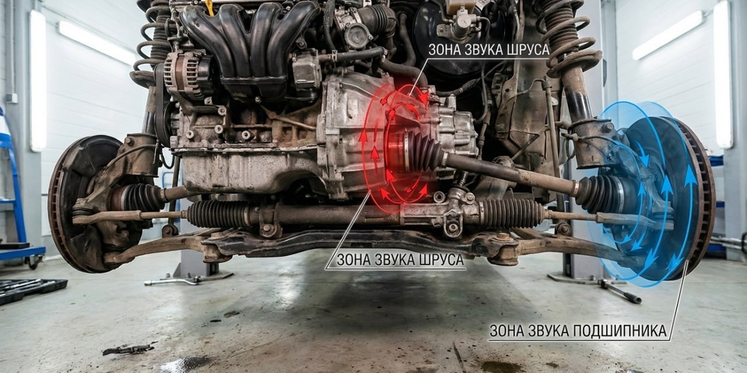 Гул при движении: ШРУС или подшипник ступицы? Простой тест