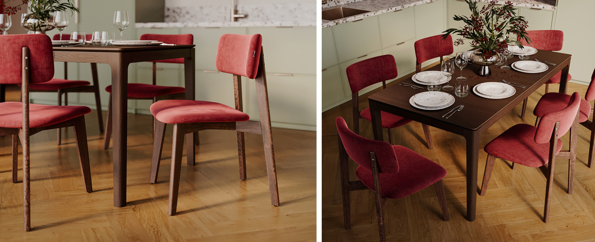 Стулья NAMPA и стол MILFORD