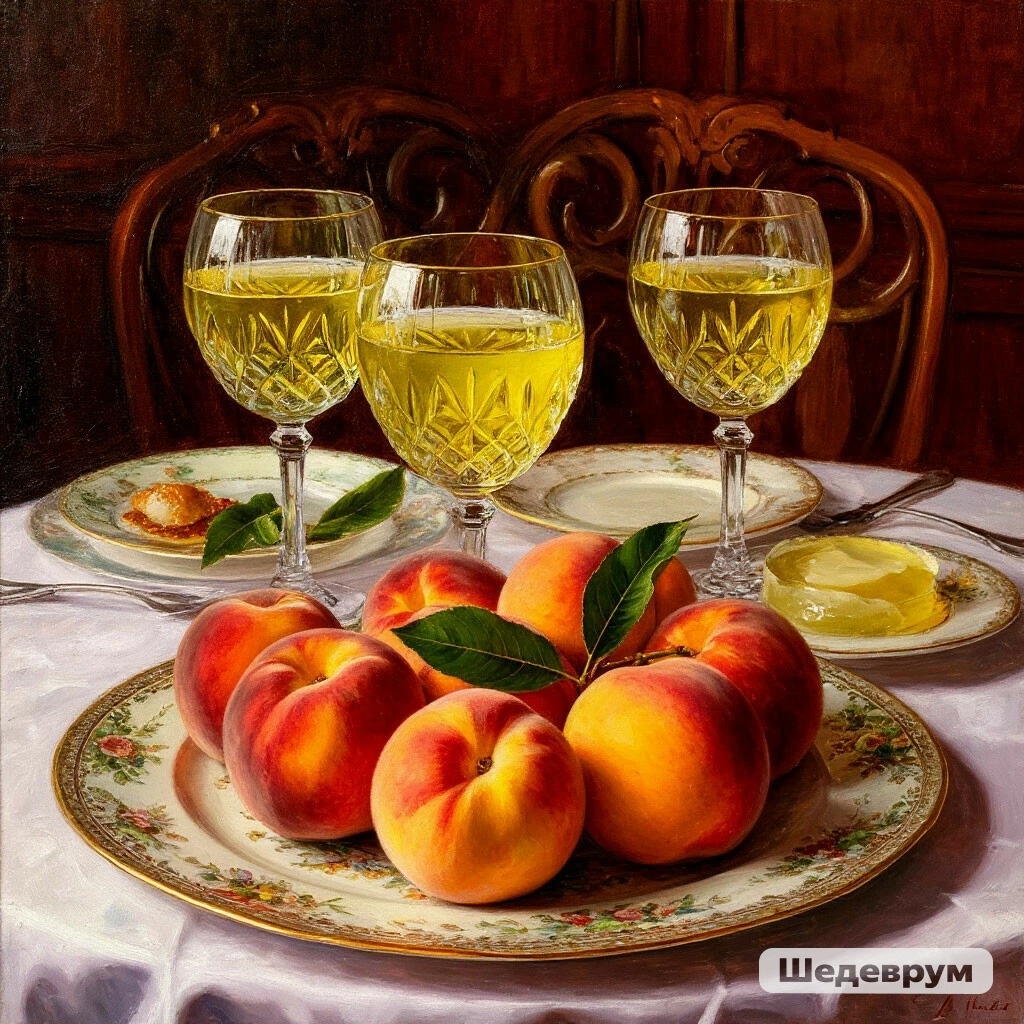 ПЕРСИКИ В ЖЕЛЕ. МОЙ ПРОЕКТ В ШЕДЕВРУМ.