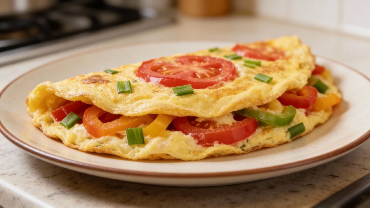 Омлет с овощами