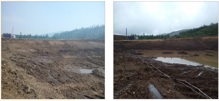 Рисунок 1. Обводнение хвостохранилища в результате невыполнения мероприятий по отводу поверхностных и грунтовых вод