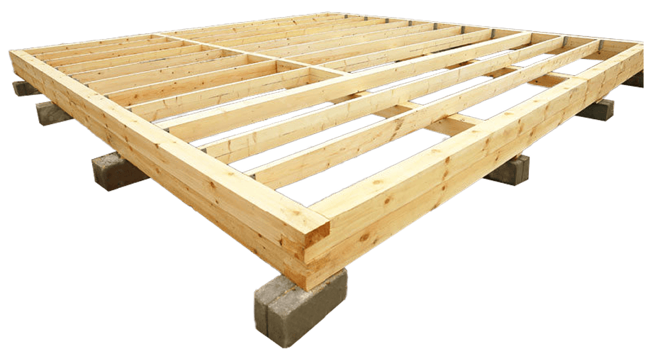 Обвязка дома с балками.https://mastermay.ru/