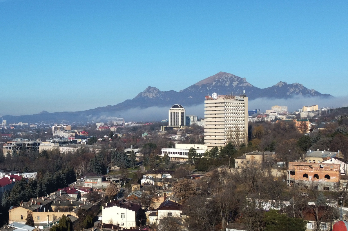 Вид на Бештау (декабрь 2021 года)