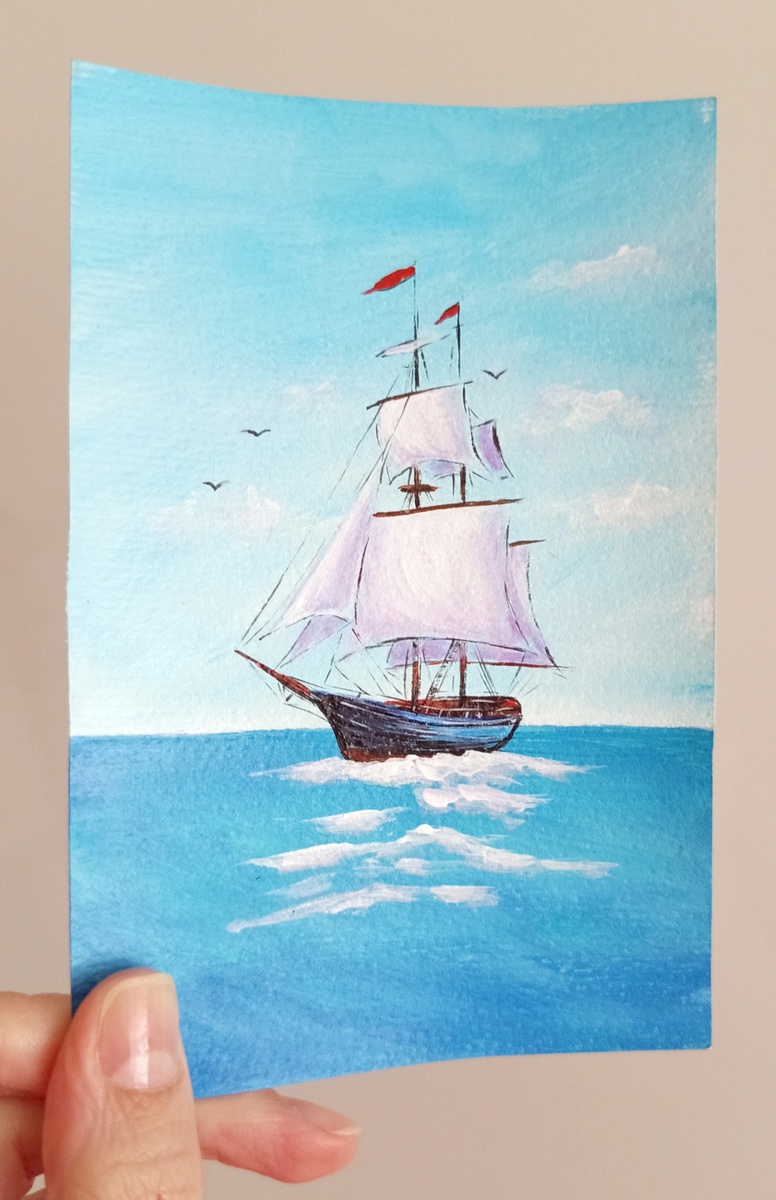 Акриловые краски на бумаге. Художник Светлана Кицул.