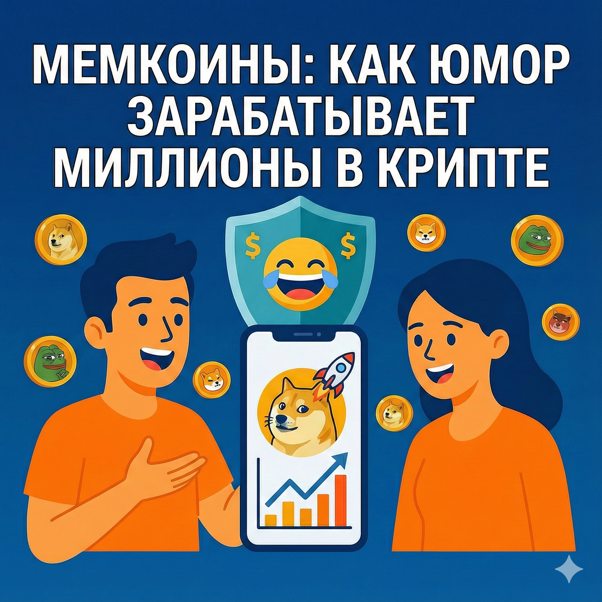 Мемкоины: как юмор зарабатывает миллионы в крипте