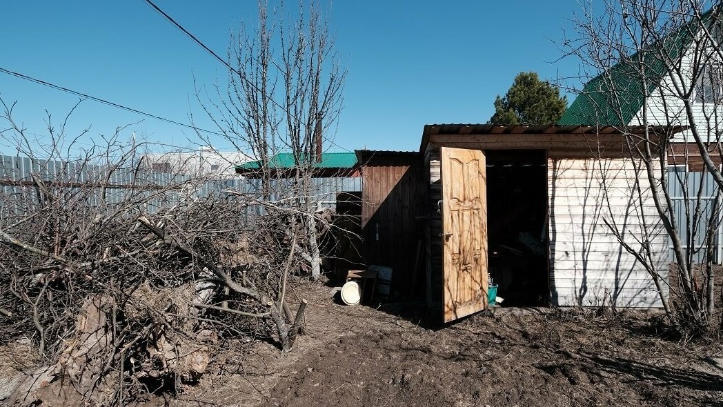 Вот так выглядел мой участок в октябре прошлого года
