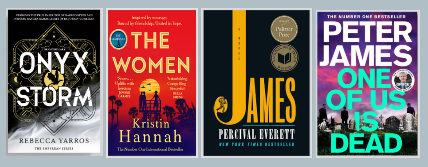 Популярные художественные книги на английском рынке в 2025 году.