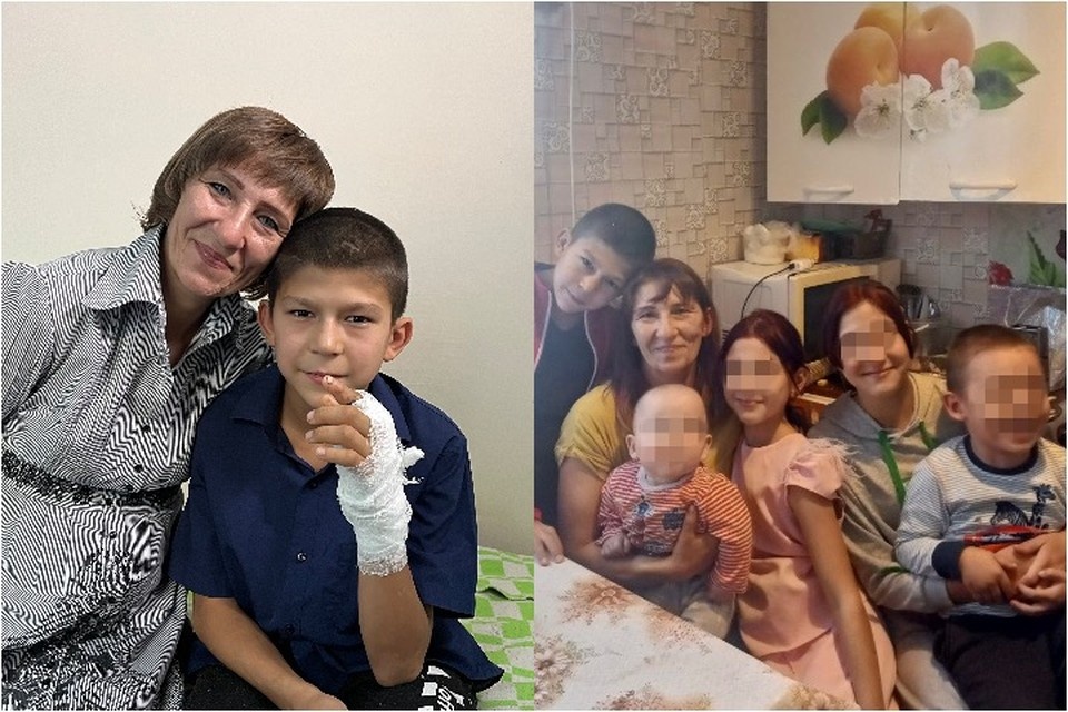    Султан - второй ребенок, кроме него, Татьяна воспитывает еще четверых детей. Татьяна ХУДЯКОВА