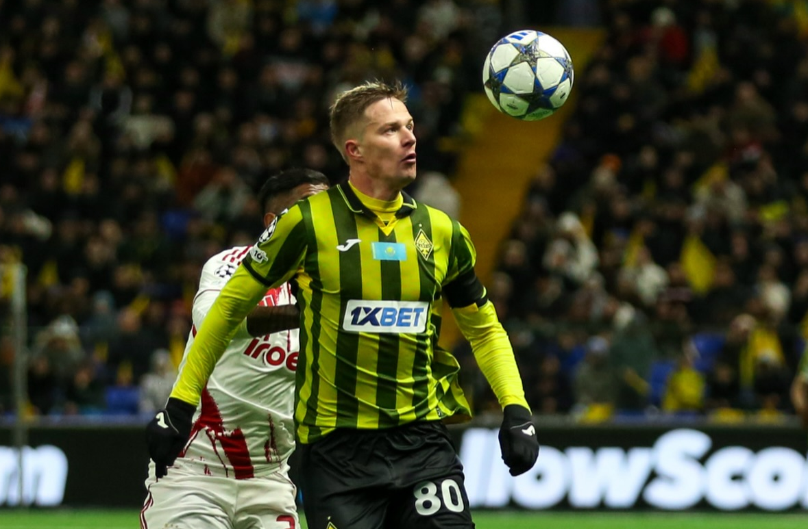 Фрагмент матча "Кайрат" - "Олимпиакос". Фото пресс-службы "Кайрата"