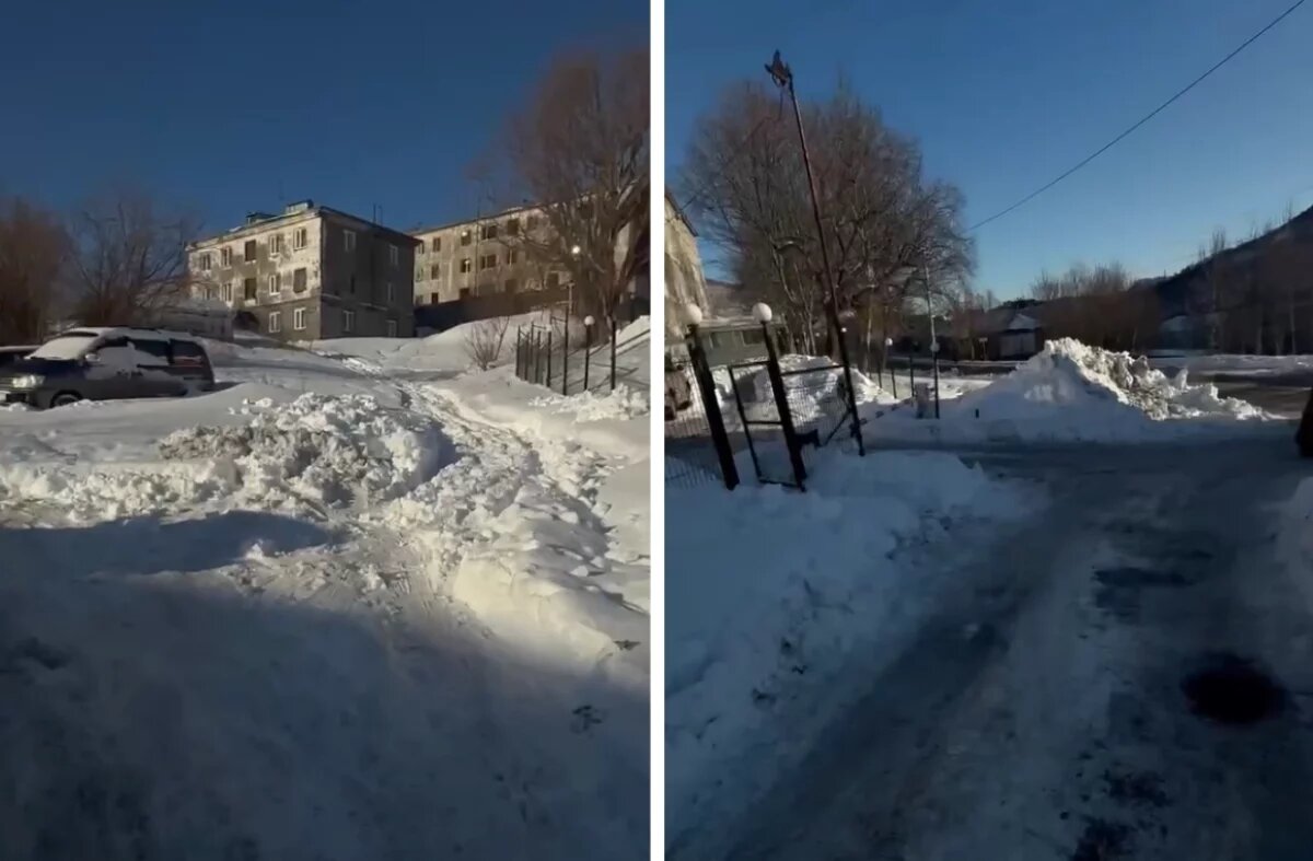    Дом в Петропавловске оказался в «снежном плену» из-за нечищеного проезда