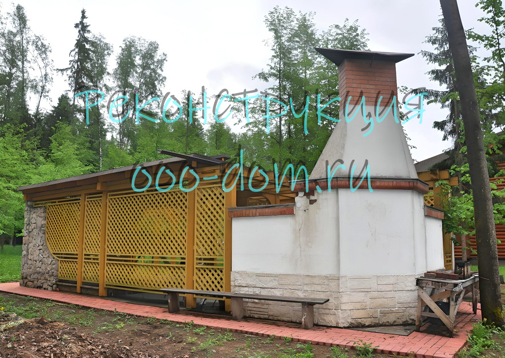 Беседка с перголой