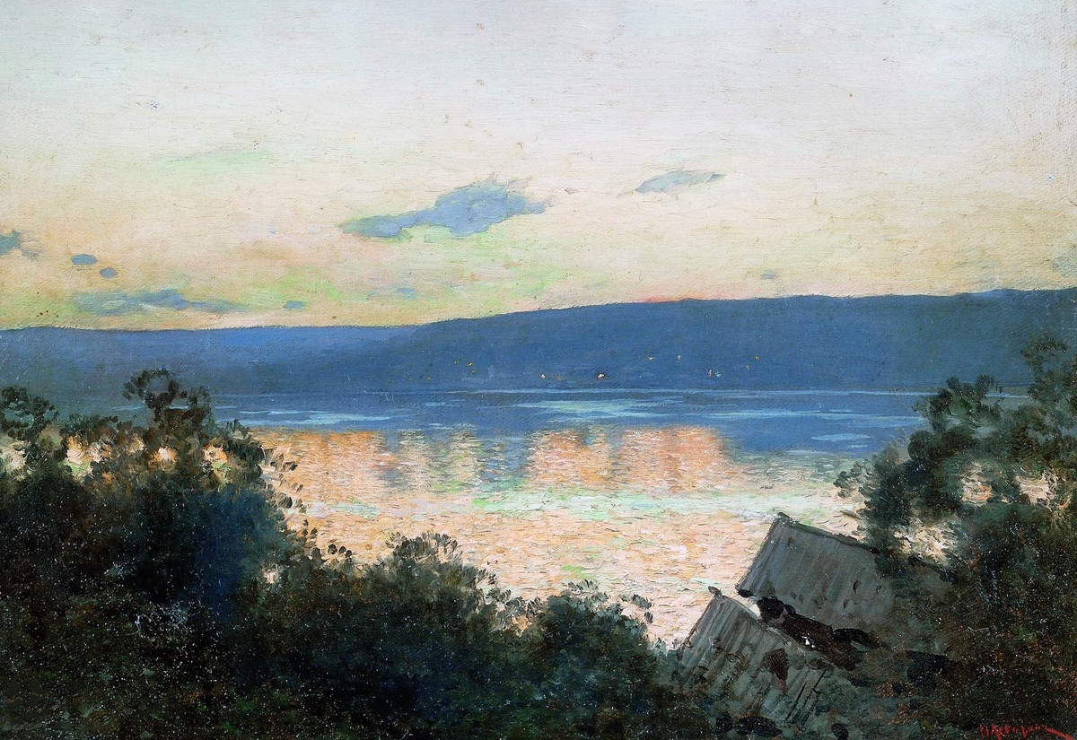 Вечер на Волге, Исаак Левитан