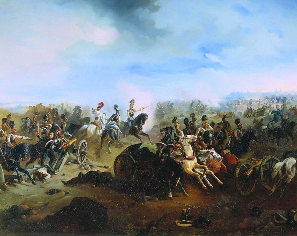  Худ. Богдан Виллевальде. Эпизод Польского восстания, сражение при Грохове.