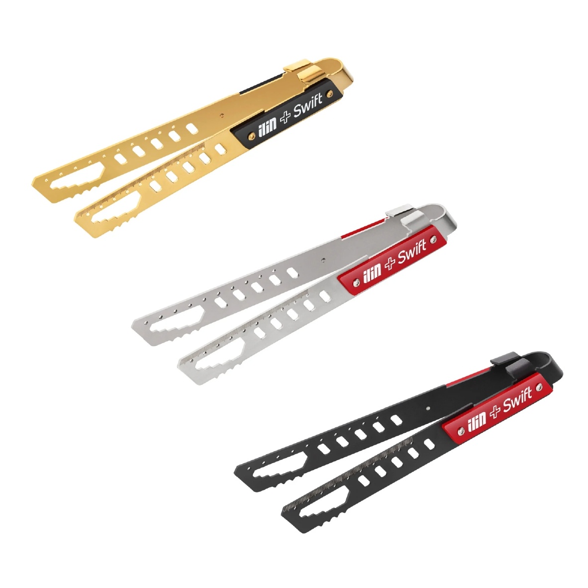 Золотой, нержавейка и черный 