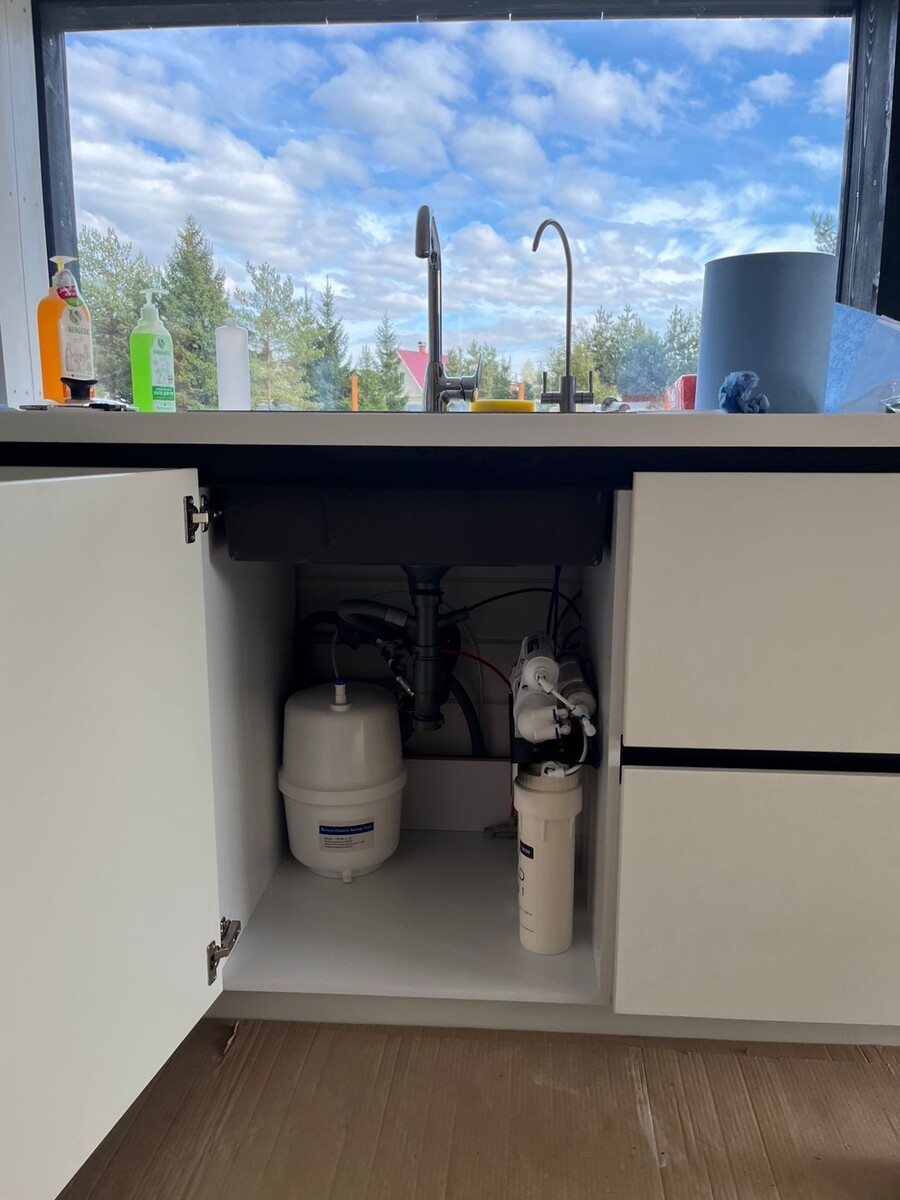 Смонтированная система бытового 