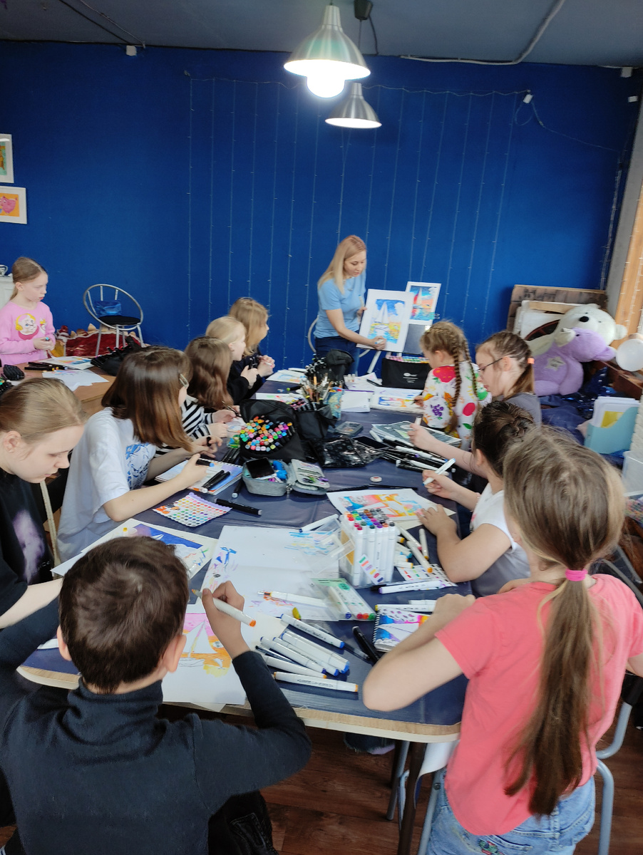 МК "Море и яхта" маркерами / Цветные истории