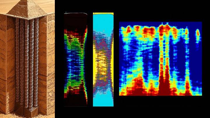 В пресс-релизе, опубликованном 15 марта, сообщалось, что с помощью технологии радиолокации с синтезированной апертурой были обнаружены ранее невидимые внутренние структуры внутри пирамиды Хефрена и, что еще более удивительно, обширная подземная сеть, простирающаяся под всем комплексом Гизы.