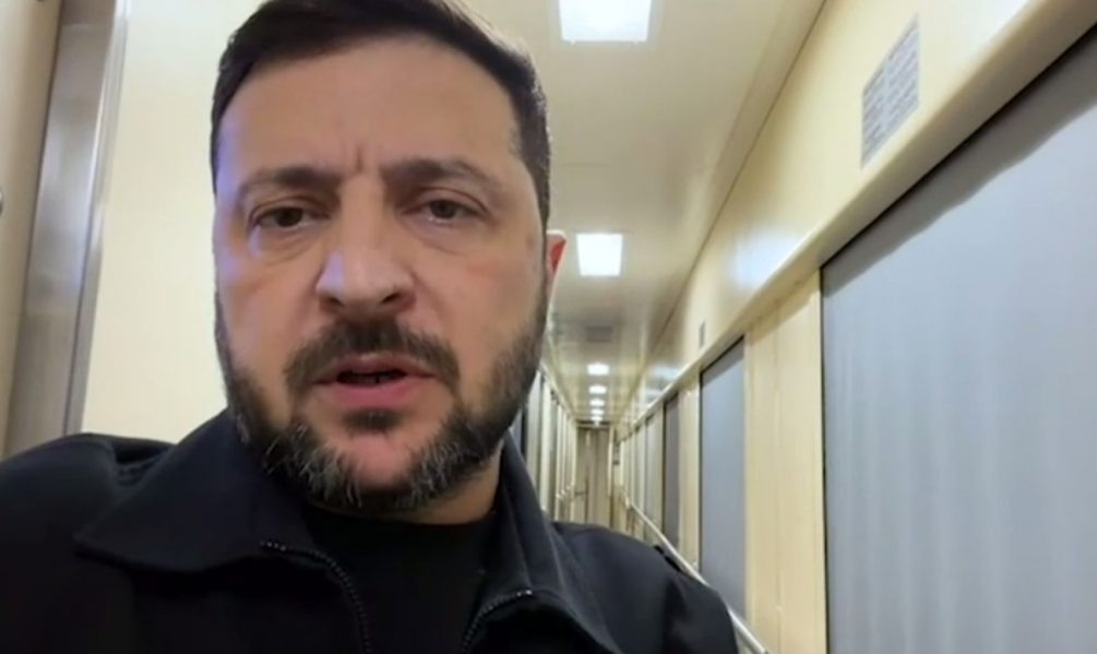   Зеленский в 2025 году. Иллюстрация: стоп-кадр видео.