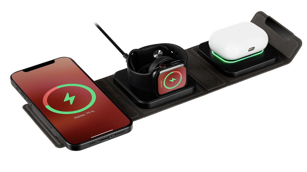 Складная станция беспроводной зарядки triFlex