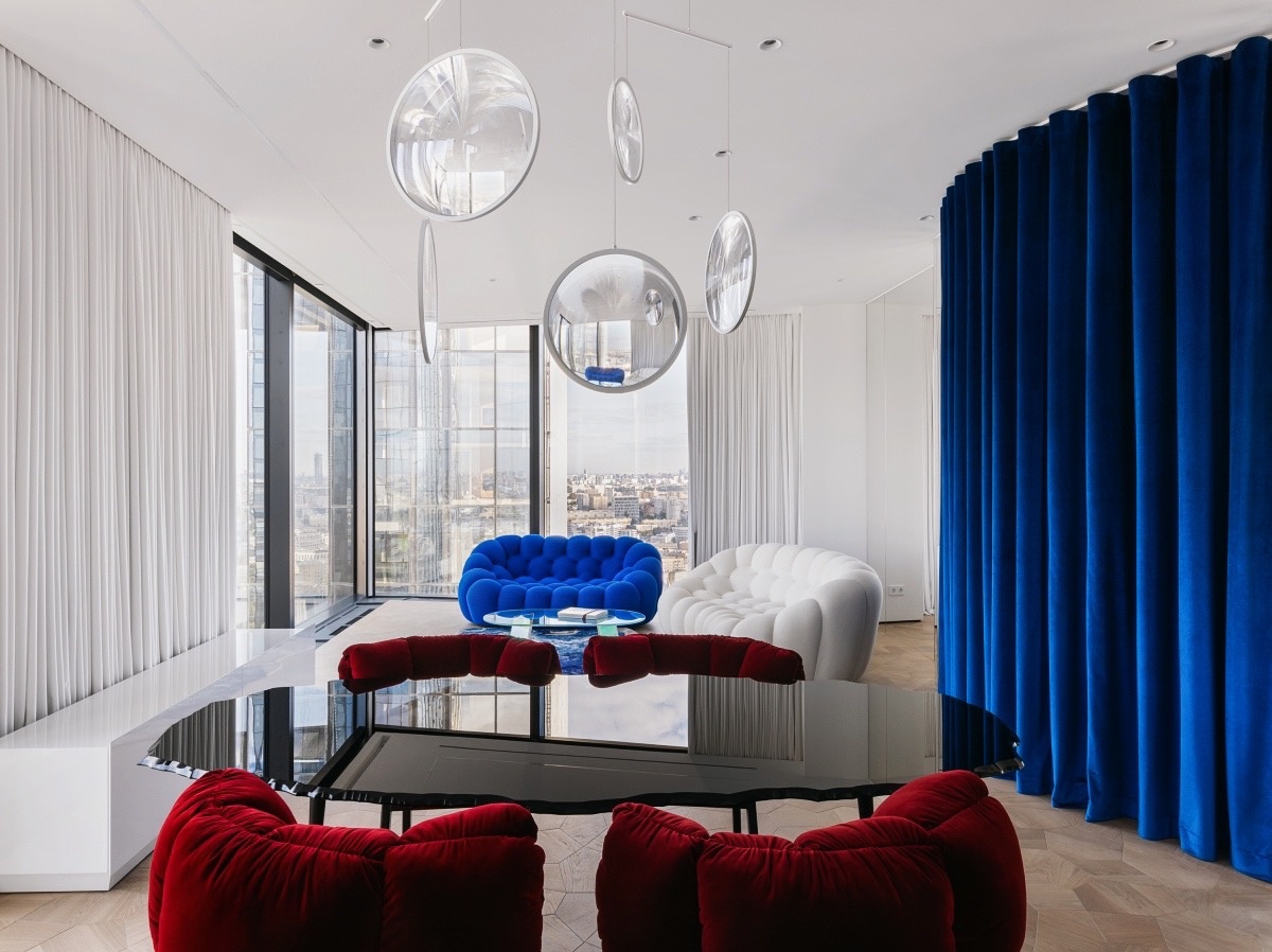 Портьеры Decortier. Проект Ирины Чернейкиной (WOWDOM). Фото: Антон Лихтарович.