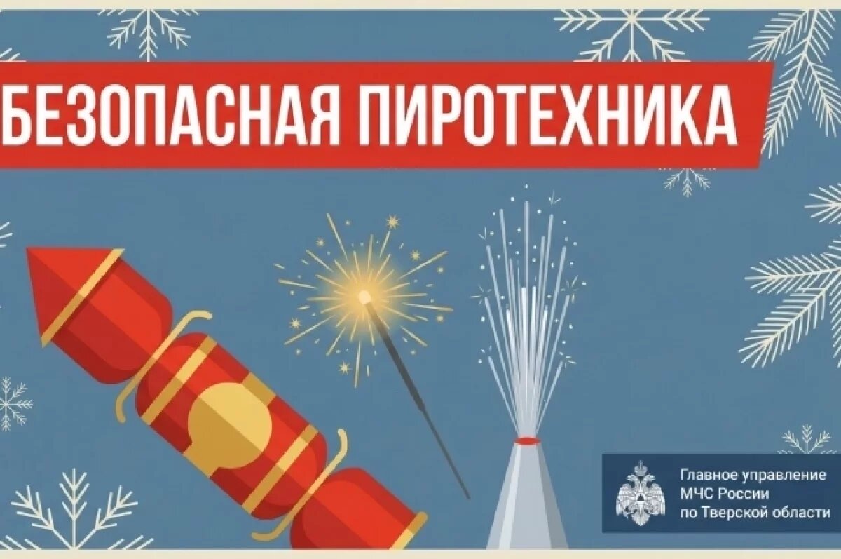    В Тверской области продлили запрет на запуск пиротехники и салютов