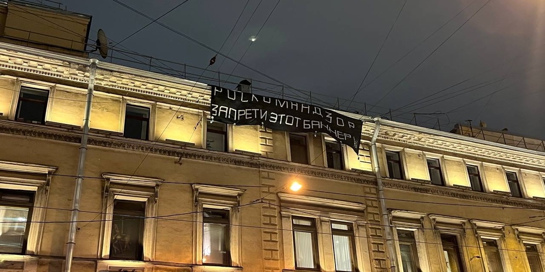 Петербургские другороссы вывесили баннер против блокировок интернета