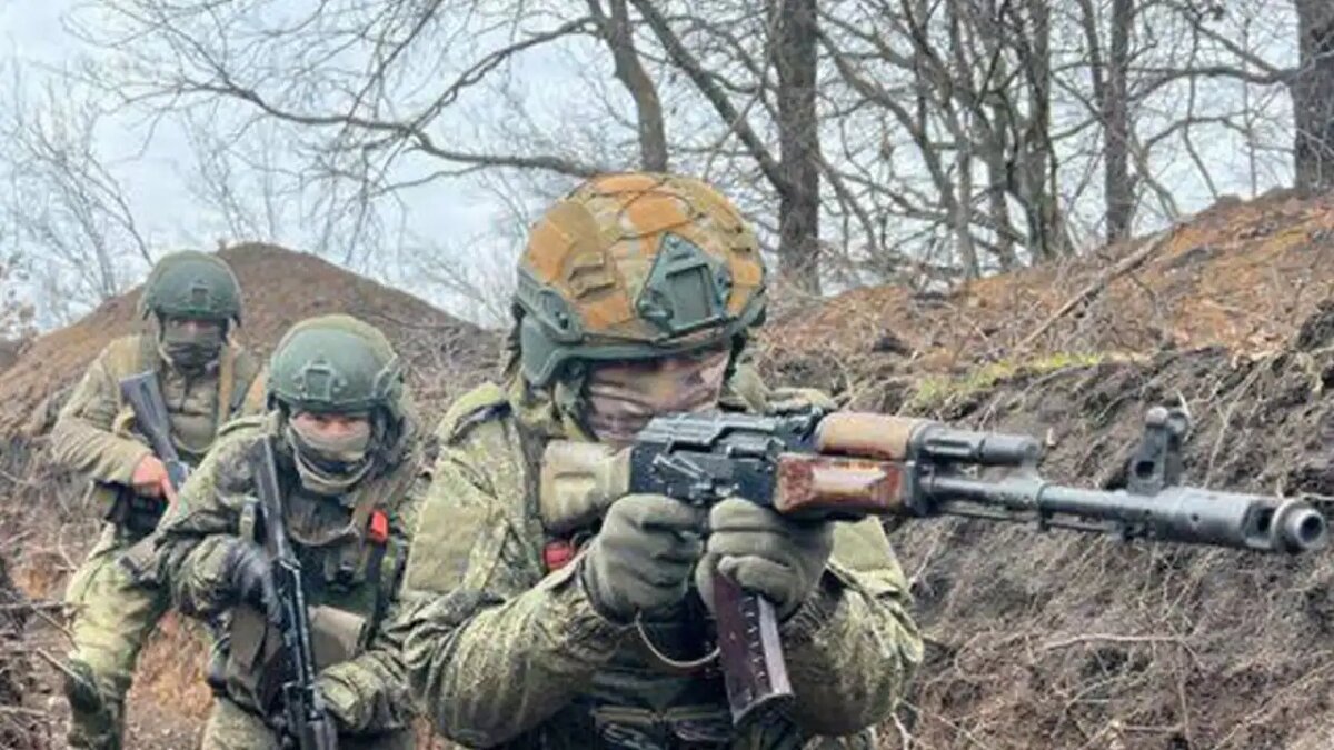    Российские военные в зоне СВО. © Минобороны