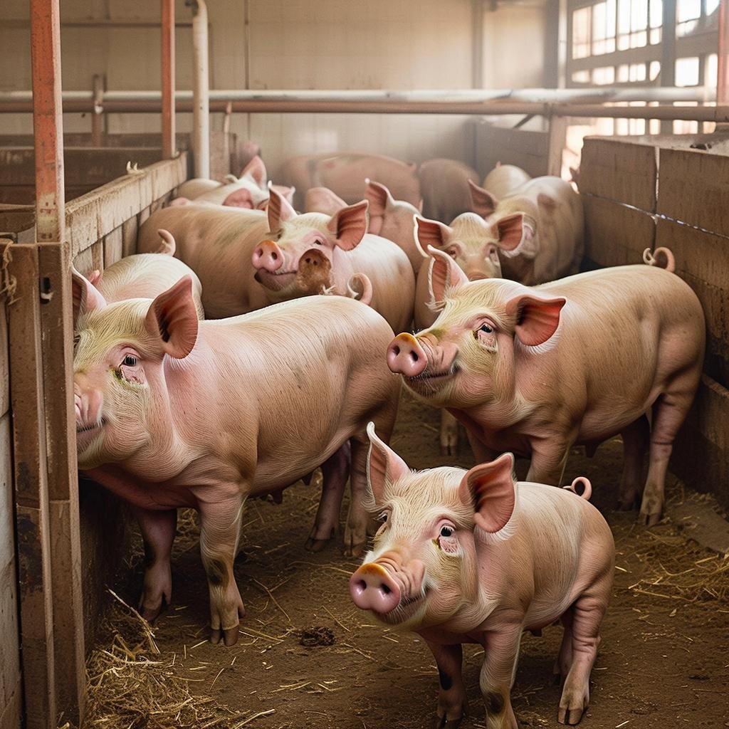 Свинарник. Изображение сгенерировано сервисом GigaChat 