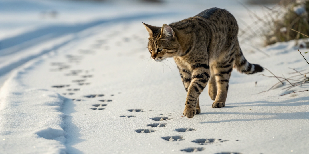 Почему кошка передвигается след в след: скрытая способность хищника
