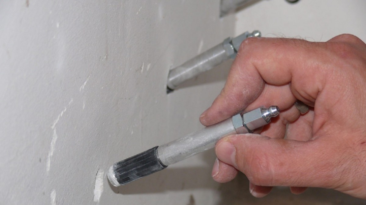 Установка пакера.