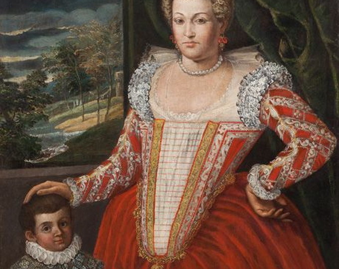 Рожки с диадемами вместо бальцо… Женская мода Италии конца 16 века