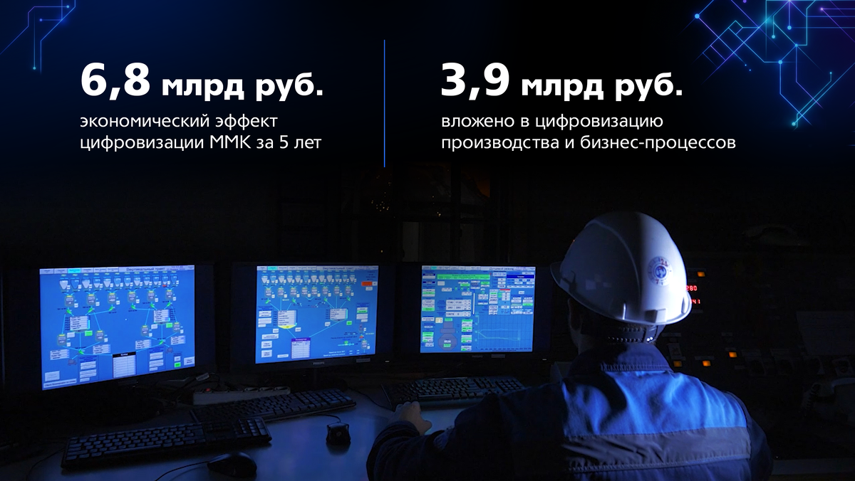ММК ожидает общий экономический эффект от первого этапа цифровизации в 6,8 млрд рублей