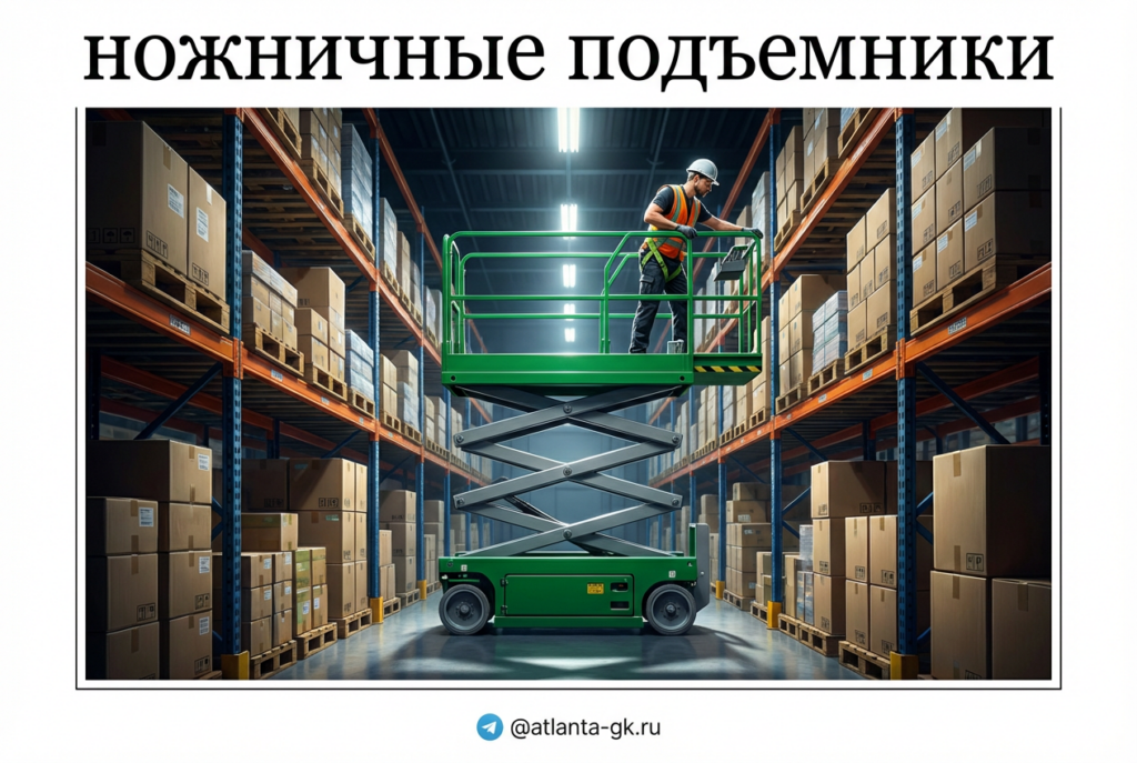 Как выбрать ножничный подъемник для складов с ограниченным пространством