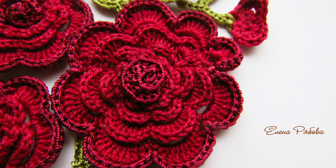 Цветок крючком. Мастер - Класс по вязанию для начинающих