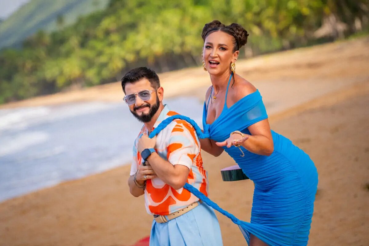 Фото: пресс-служба ТНТ. Кадр со съемок шоу «Звезды в джунглях. Карибский сезон»