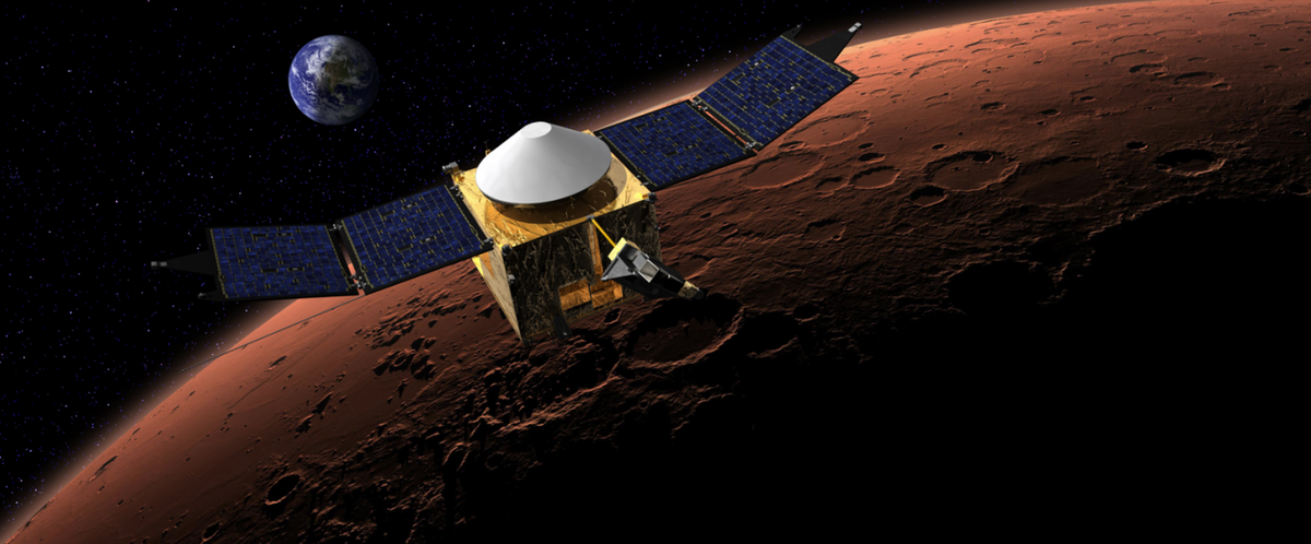    MAVEN перестал выходить на связь с Землей после выхода из тени Марса