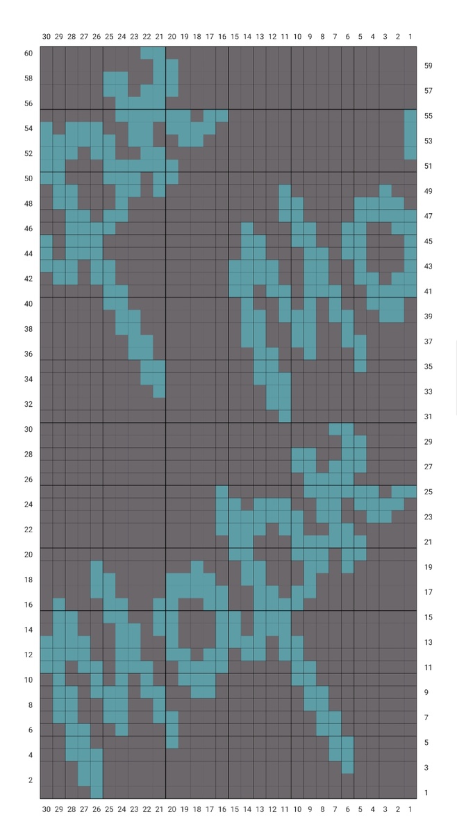 Схема Жаккард с именем Марк
