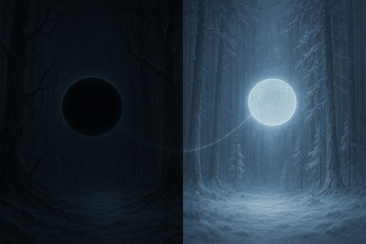 Тьма и свет — не враги. Они дышат в унисон, удерживая мир от падения в хаос.
