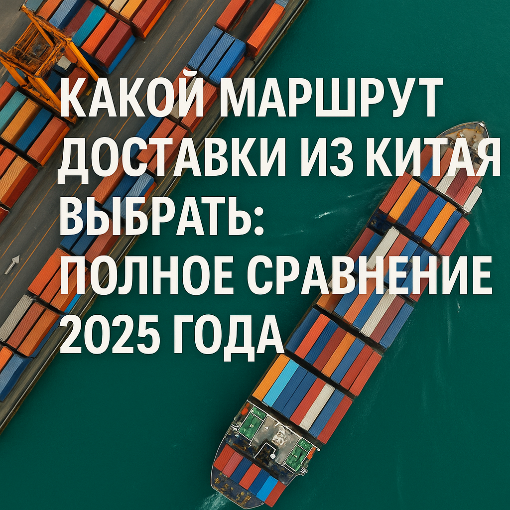 Какой маршрут доставки из Китая выбрать: полное сравнение 2025 года