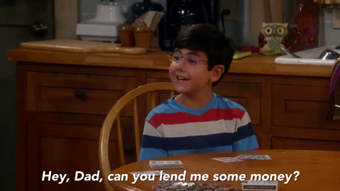 Пап, можешь одолжить мне немного денег?