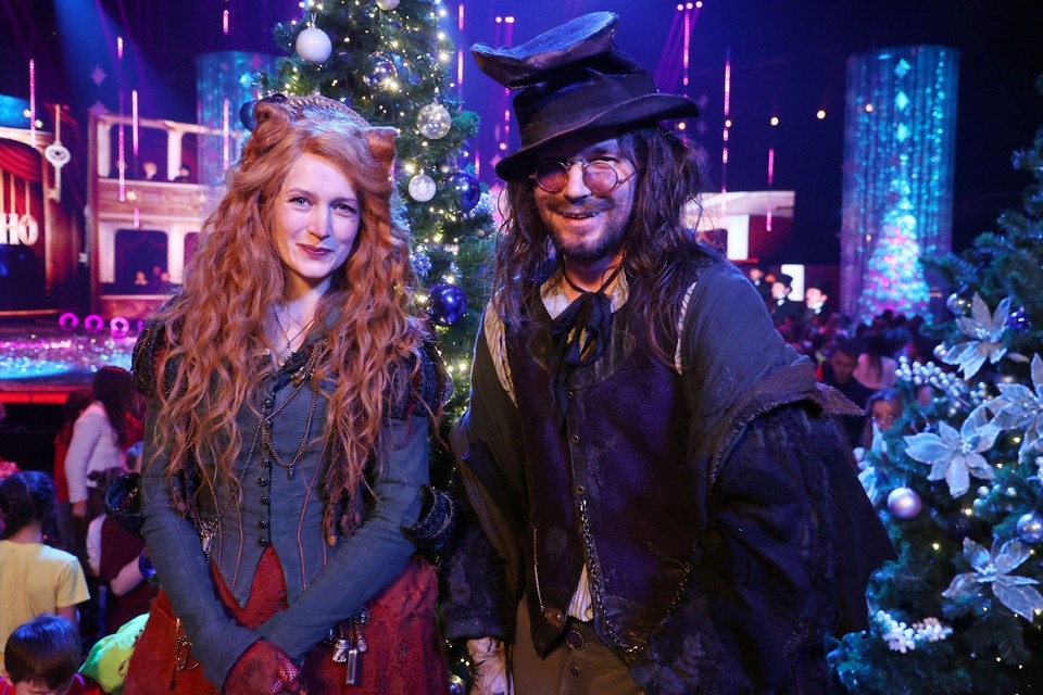    Петров и Исакова на съемках Новогодней ночи на Первом. Фото — Юрий Феклистов